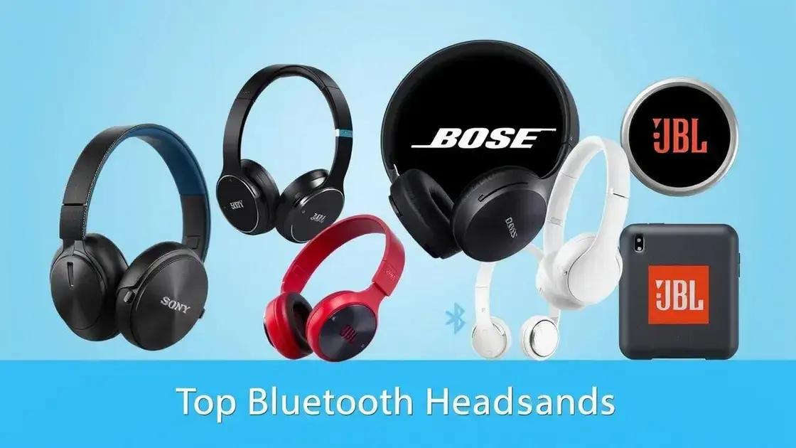 Principais marcas de fones de ouvido bluetooth
