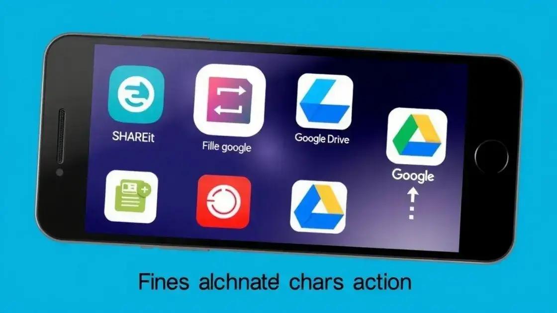 Usando aplicativos para transferir dados