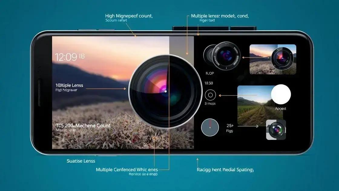Principais características das câmeras de smartphones em 2025 Principais características das câmeras de smartphones em 2025