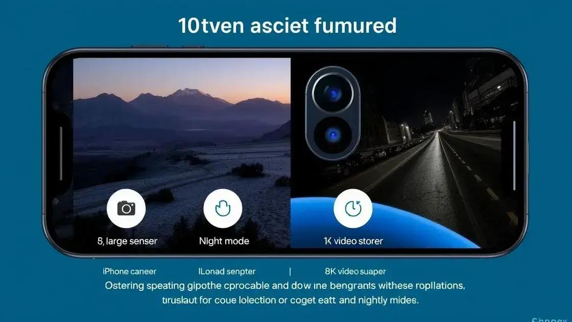 Novidades na câmera do iPhone 17