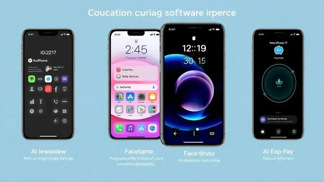 Recursos de software exclusivos do iPhone 17