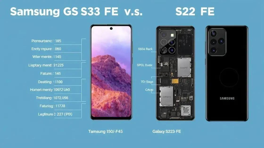 Especificações técnicas comparativas Especificações técnicas comparativas