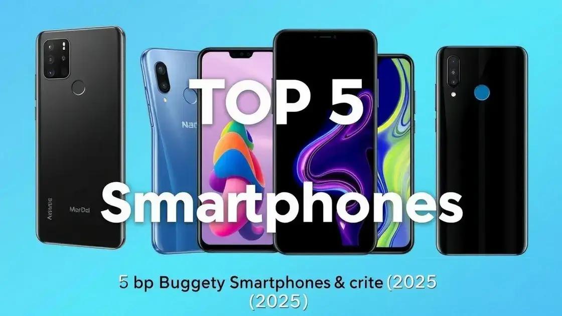 Top 5 celulares com melhor custo-benefício em 2025 Top 5 celulares com melhor custo-benefício em 2025