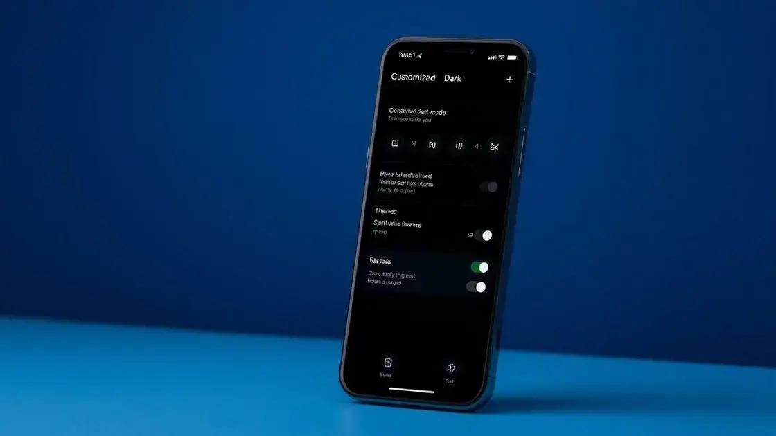 Dicas para personalizar o modo escuro em seu smartphone Dicas para personalizar o modo escuro em seu smartphone