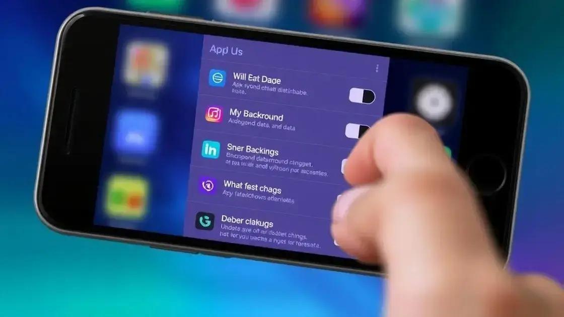 Desative aplicativos que consomem dados em segundo plano Desative aplicativos que consomem dados em segundo plano