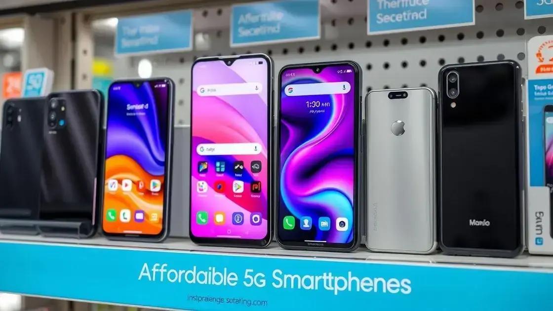 Principais modelos de smartphones baratos com 5G Principais modelos de smartphones baratos com 5G
