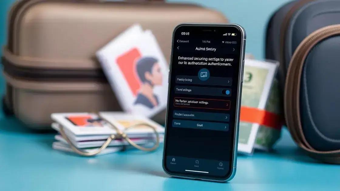 Configurações de segurança essenciais antes de viajar Configurações de segurança essenciais antes de viajar