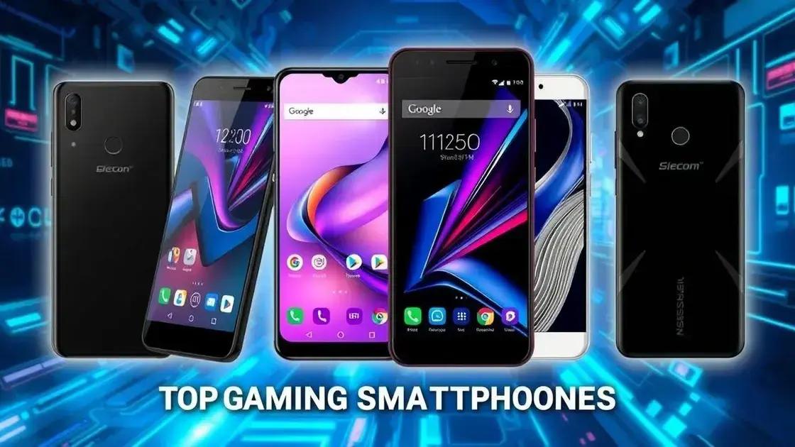 Top 5 celulares para jogos em alta performance Top 5 celulares para jogos em alta performance