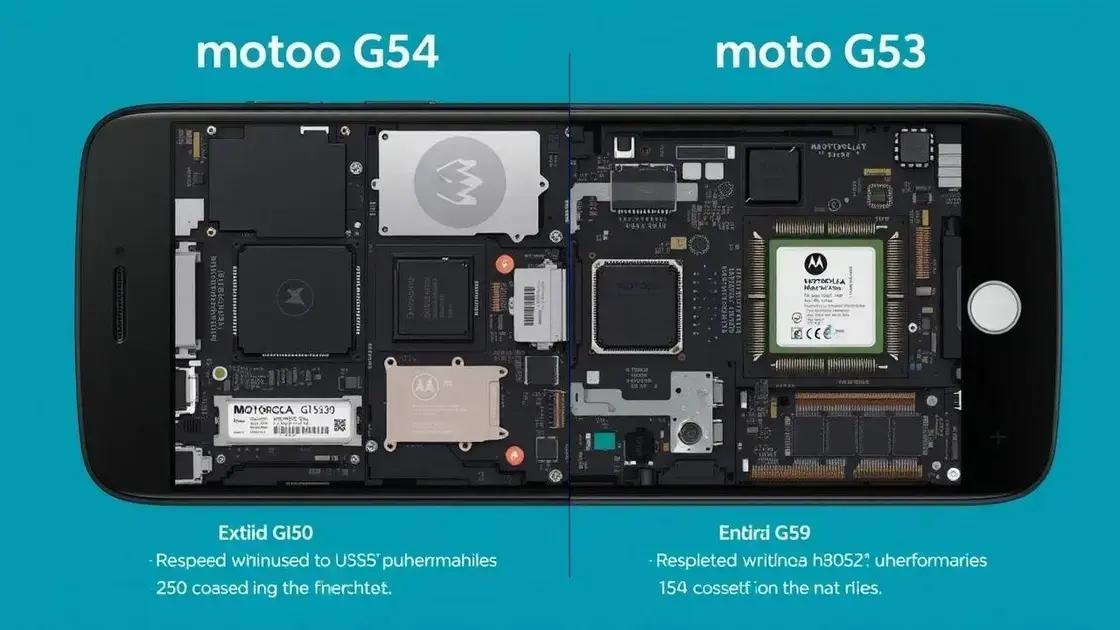Desempenho e hardware: Moto G54 vs G53