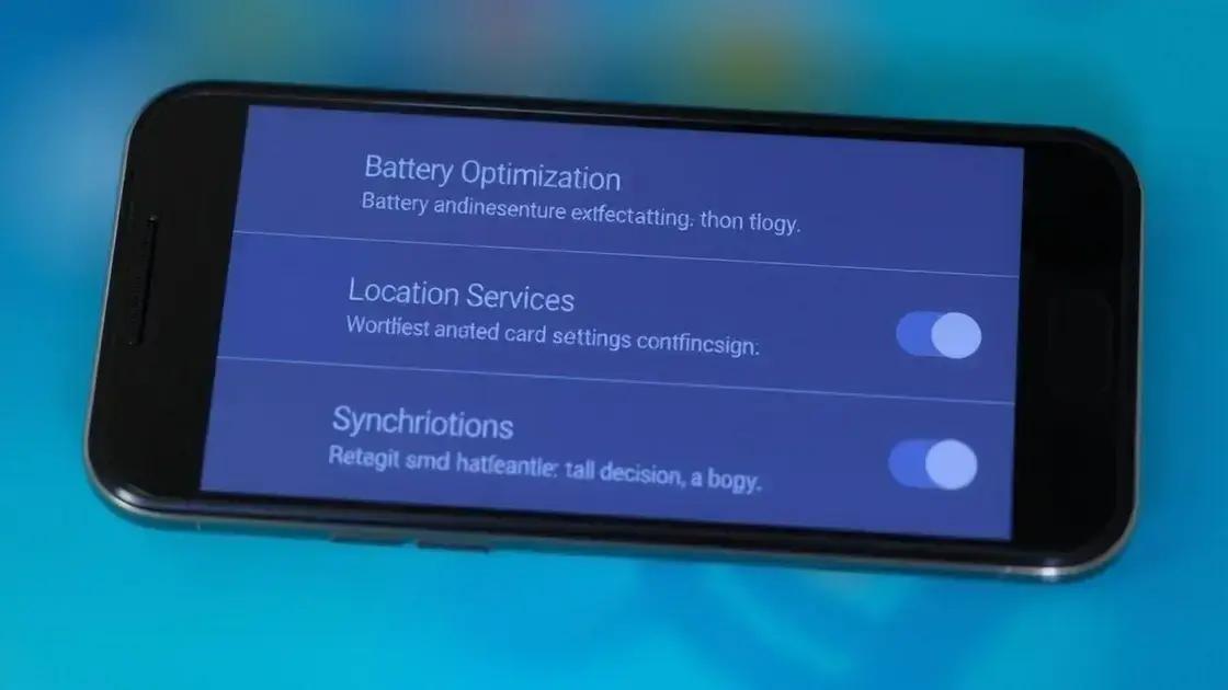 Dicas para otimizar configurações do dispositivo Dicas para otimizar configurações do dispositivo