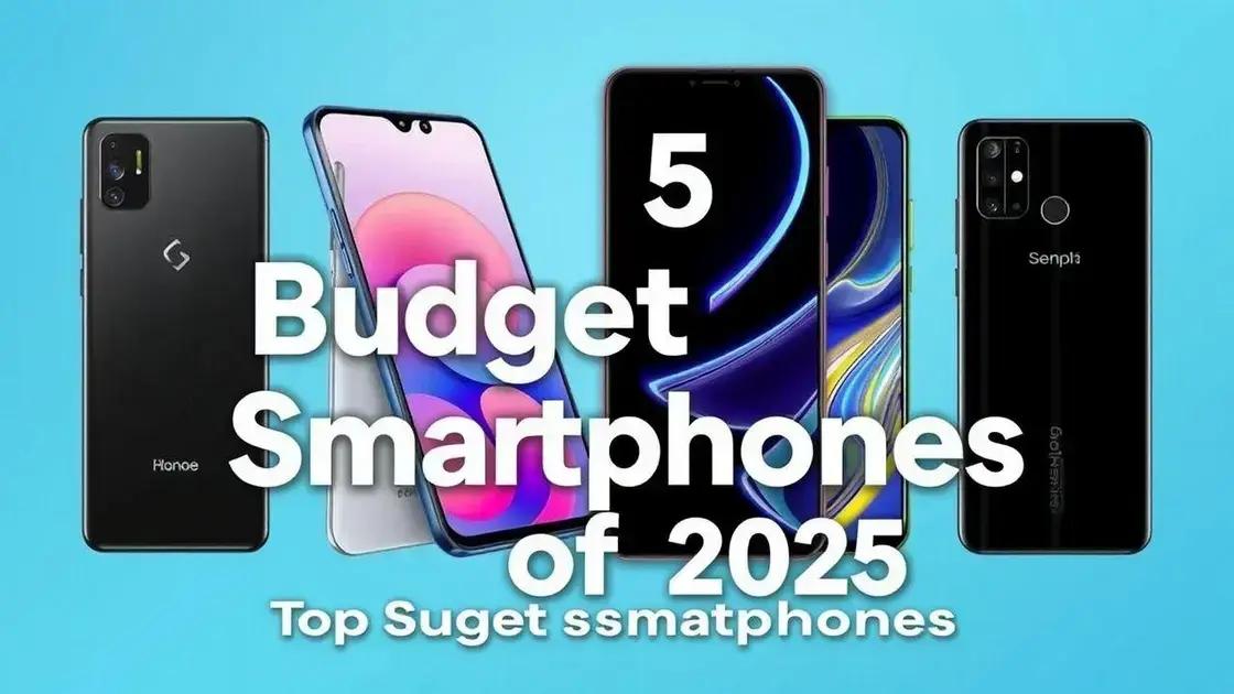 Top 5 smartphones custo-benefício em 2025 Top 5 smartphones custo-benefício em 2025
