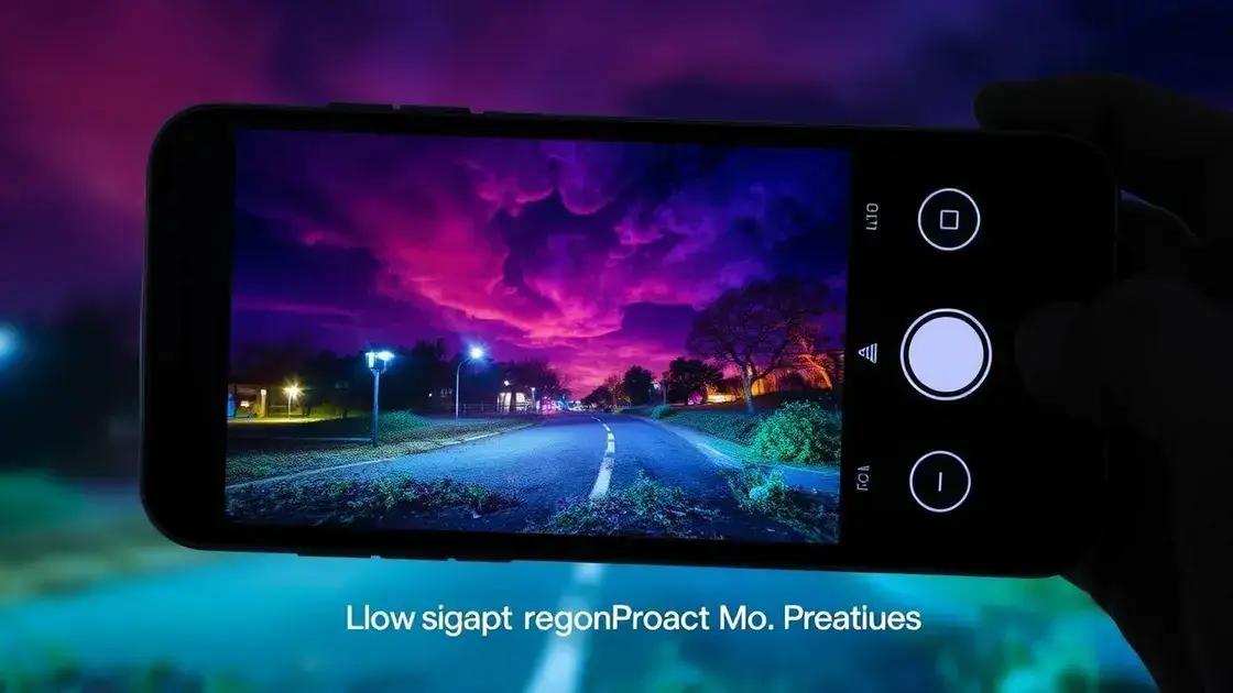 Recursos essenciais em smartphones para fotos noturnas Recursos essenciais em smartphones para fotos noturnas