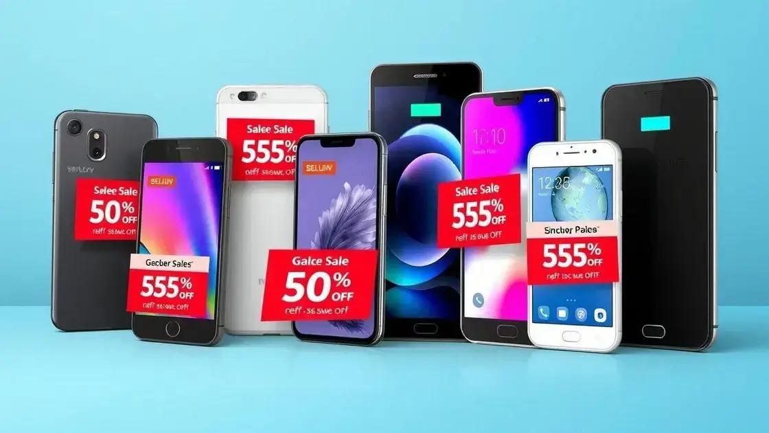 Quais modelos de smartphones estarão em promoção?