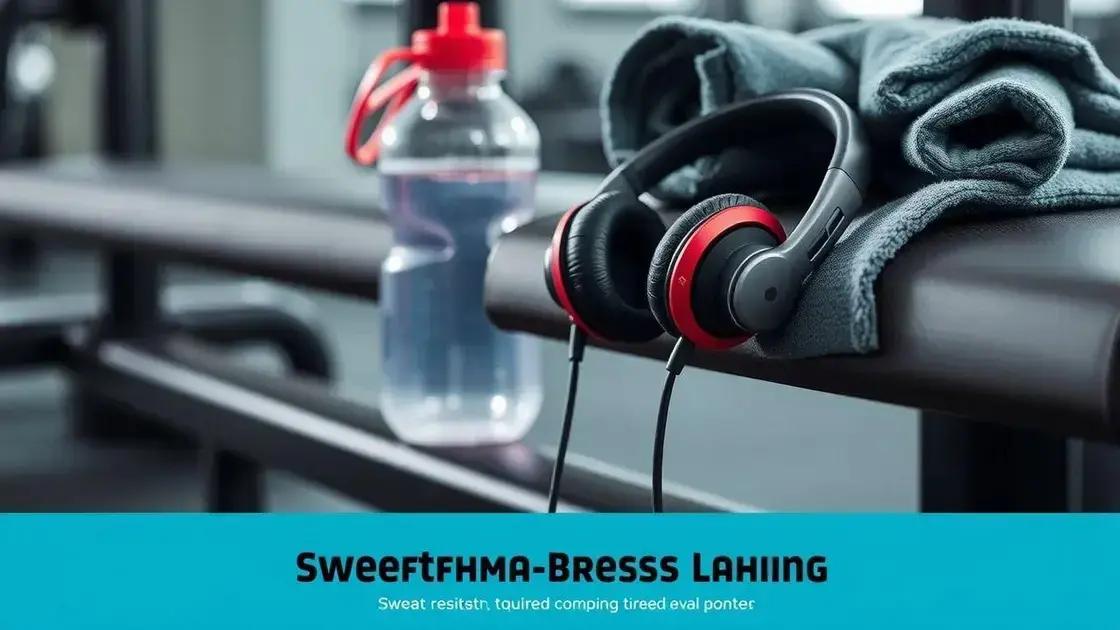 Benefícios dos fones resistentes ao suor Benefícios dos fones resistentes ao suor