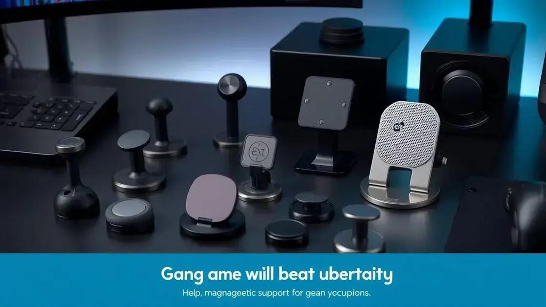 Vantagens dos suportes magnéticos em jogos