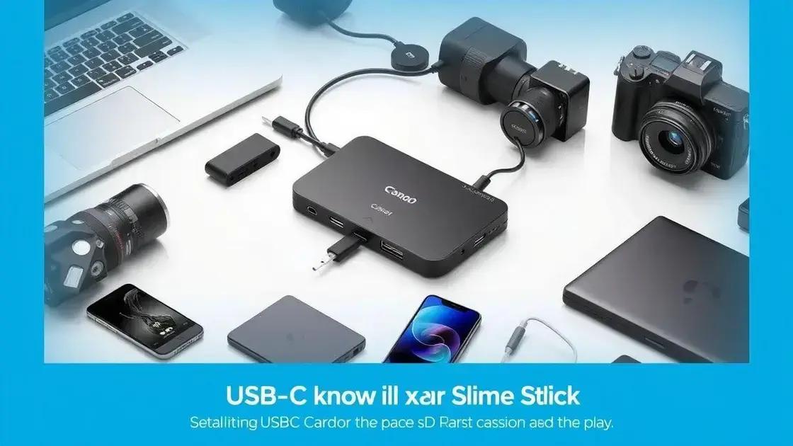 Vantagens de usar hub USB-C com leitor de cartão SD Vantagens de usar hub USB-C com leitor de cartão SD