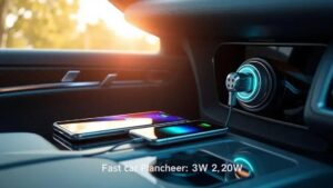 Carregador de carro rápido com PD 30W: energia na velocidade máxima