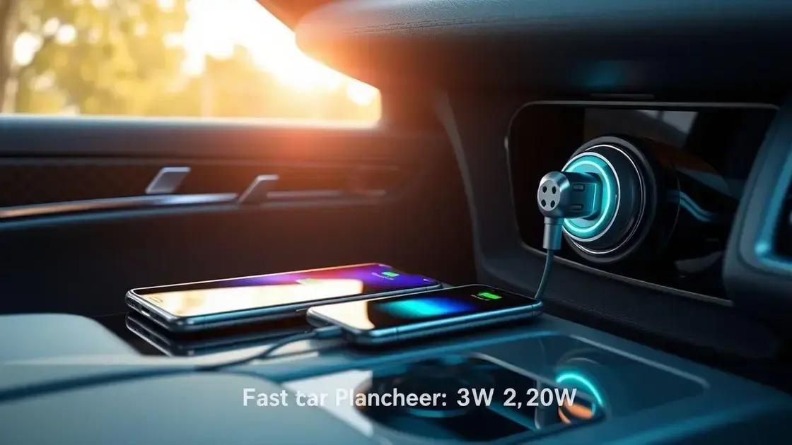 Carregador de carro rápido com PD 30W: energia na velocidade máxima