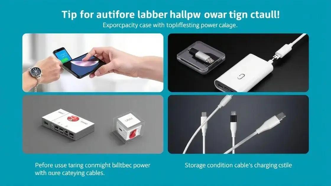 Dicas para otimizar o uso do seu power bank