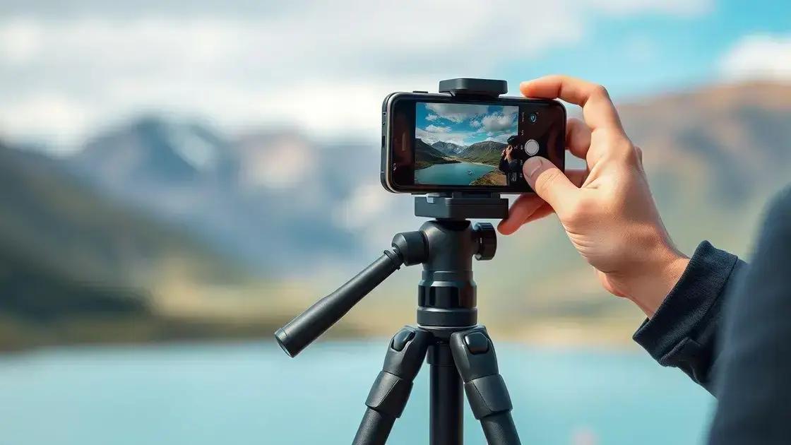 Como usar um tripé para fotos profissionais