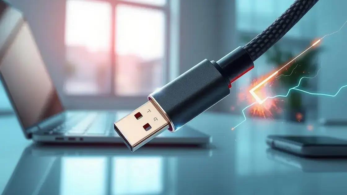 Vantagens do cabo USB-C reforçado e durável Vantagens do cabo USB-C reforçado e durável