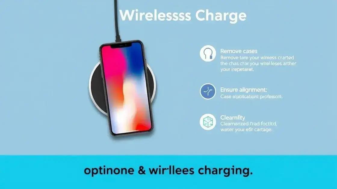 Dicas para otimizar o carregamento sem fio