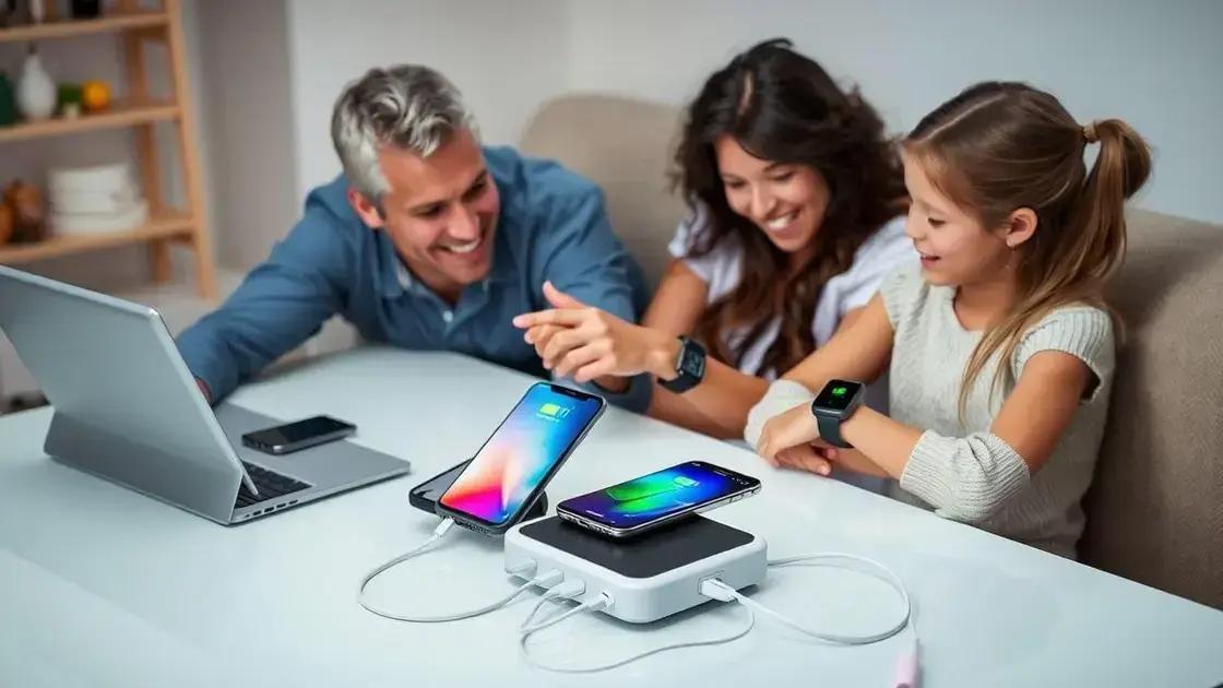 Estação de carregamento múltiplo para família: a melhor solução prática