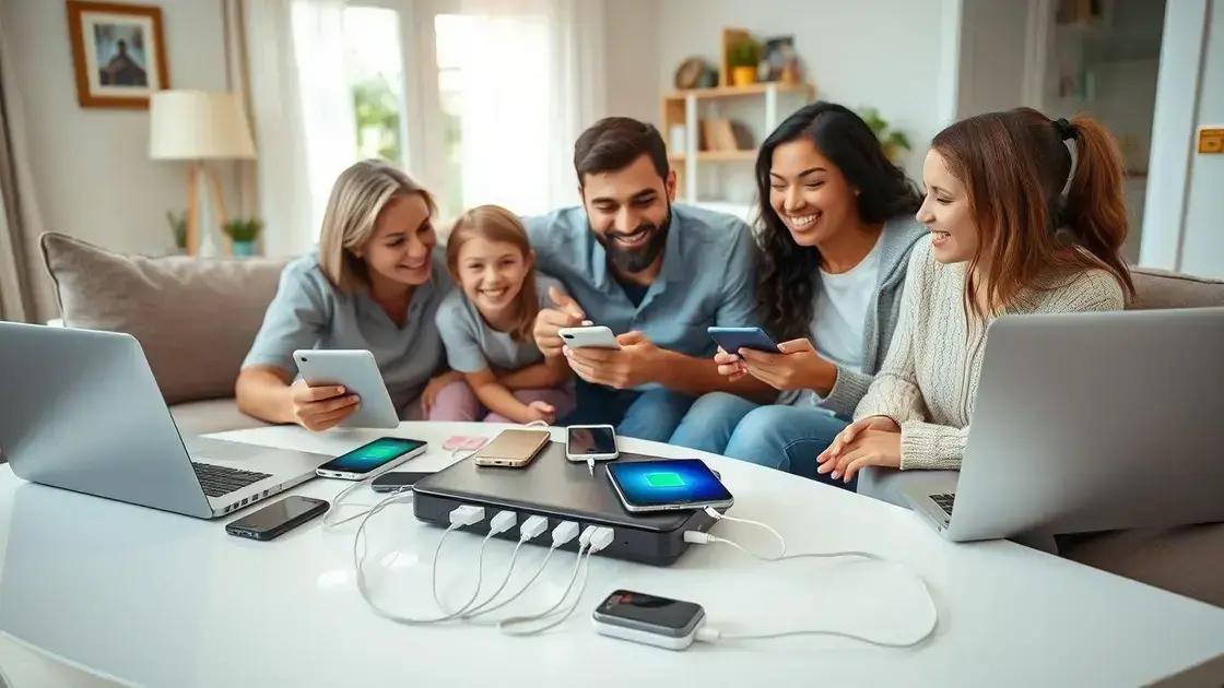 Benefícios de usar uma estação de carregamento para família Benefícios de usar uma estação de carregamento para família