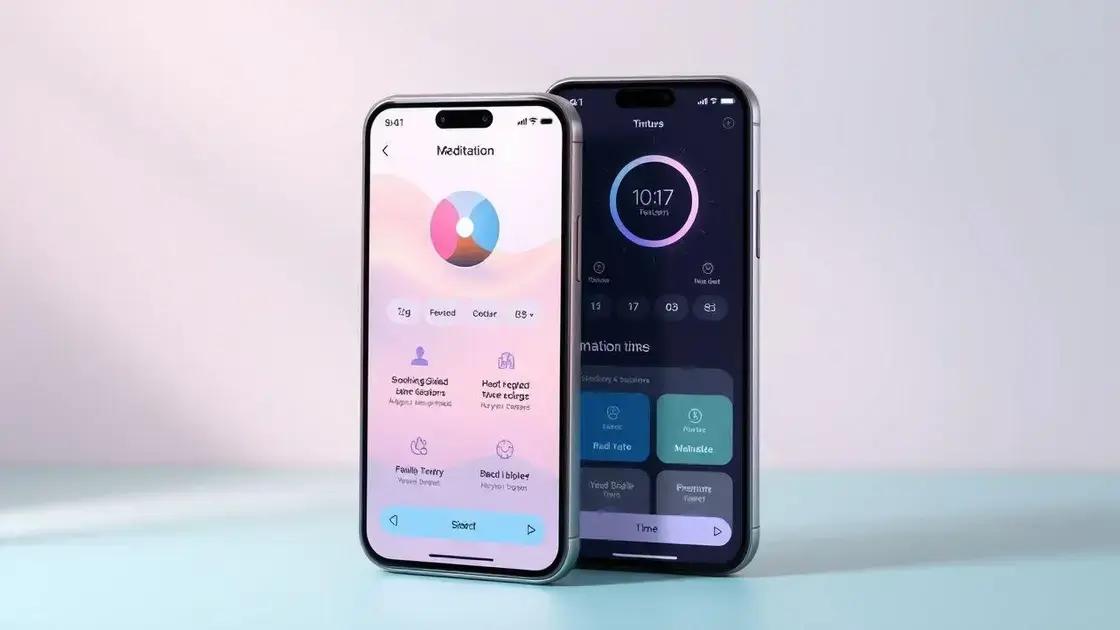 Principais características dos aplicativos de meditação Principais características dos aplicativos de meditação