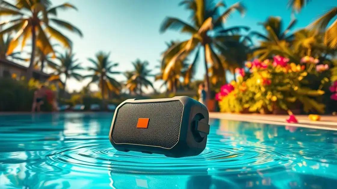 Caixa de som portátil à prova d'água: escolha a melhor para suas aventuras